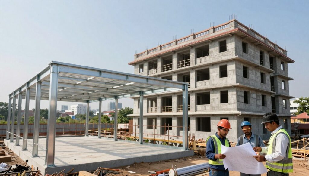 PEB vs RCC Construction in Pune PEB vs RCC Construction in Pune